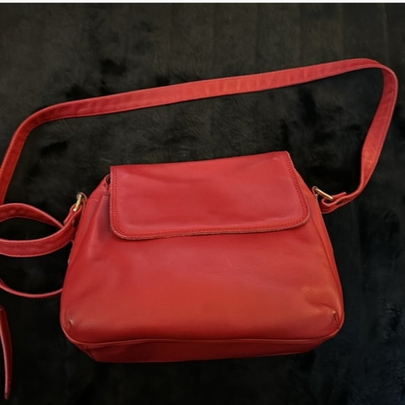 Bally Vintage Leather Crossbody Red - Picture 5 of 5